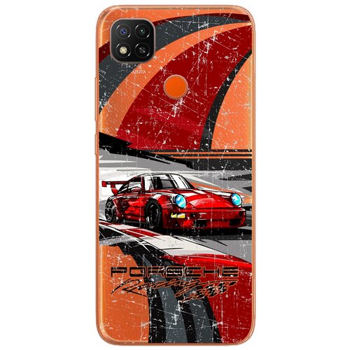 Силиконовый чехол Mcover для Xiaomi Redmi 9C с рисунком Автомобиль Porsche 911 силиконовый чехол mcover для xiaomi mi 11 с рисунком автомобиль porsche 911