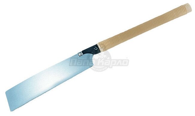 Японская ручная пила ножовка с прямой классической ротанговой ручкой 265мм Japan Pull Tajima JPR265C/-1