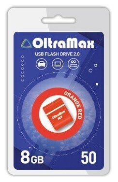 USB флэш-накопитель OLTRAMAX OM-8GB-50-Orange Red 2.0