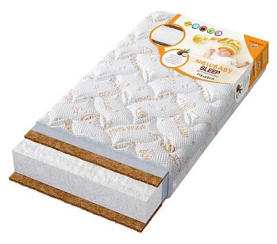 Матрас детский Boom baby NewBaby Sleep, Беспружинный, 60х119 см