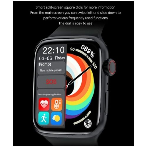 Смарт часы Умные часы smart watch Черные 177700₽