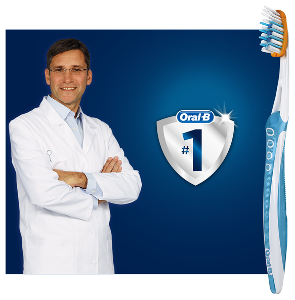 Зубная щетка Oral-B Pro-Expert Pro-Flex, средняя, синий - фото №4