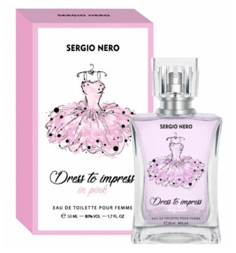 Sergio Nero Туалетная вода для женщин Dress To Impress In Pink, 50 мл