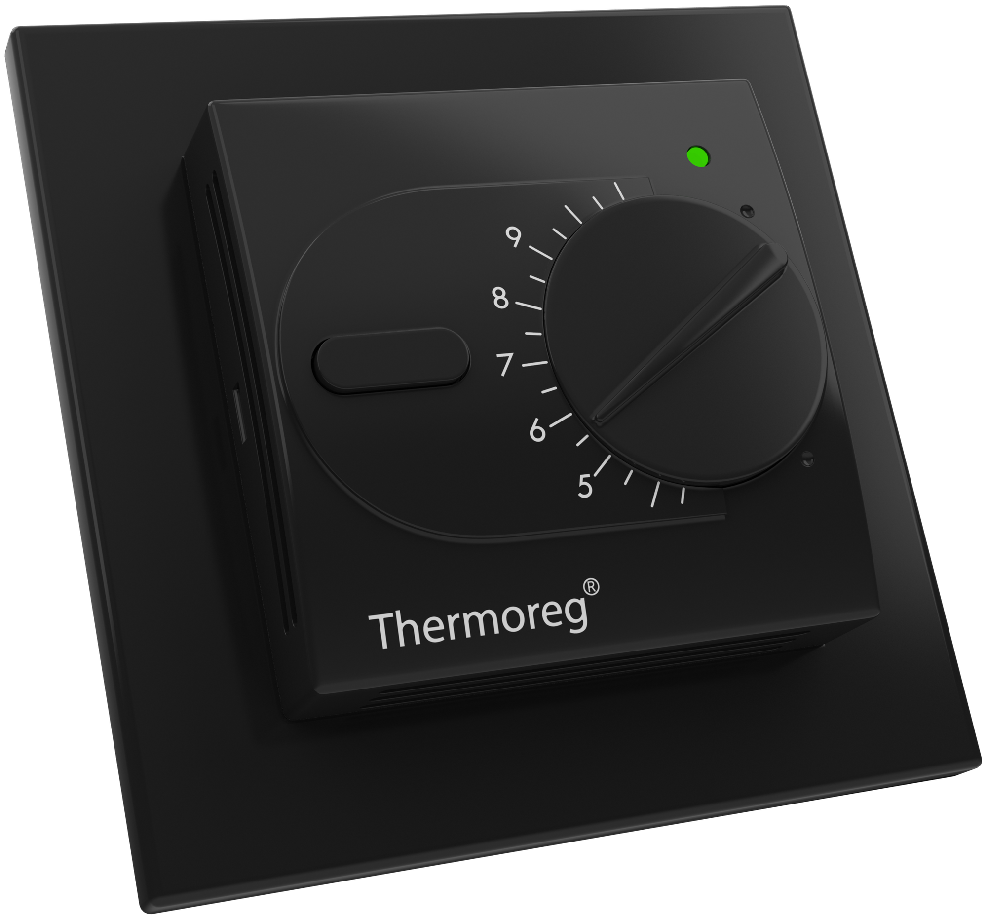 Терморегулятор Thermo Thermoreg TI-200 Design черный термопласт - фотография № 2