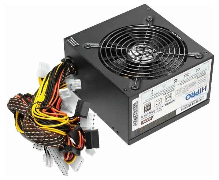 Блок питания Hipro ATX 600W HIPO DIGI HPP-600W 2444pin PPFC 120mm fan 5xSATA 285800₽