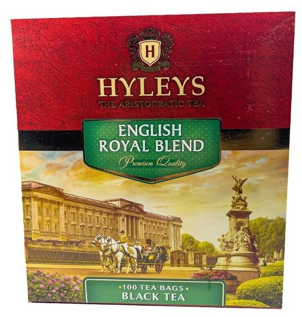 Чай черный Hyleys Английский королевский купаж в пакетиках, 100 пак. - фотография № 3