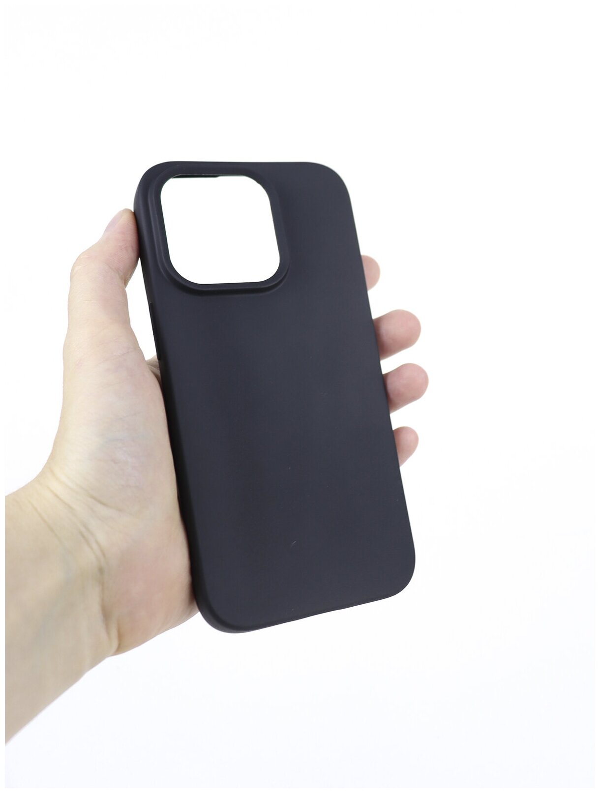 Чехол-накладка LuxCase для смартфона Apple iPhone 14 Pro, Термопластичный полиуретан, Черный 62739 - фото №3