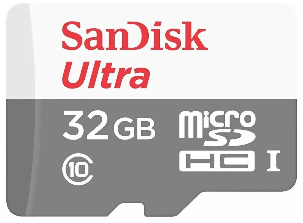 Карта памяти 32Gb - SanDisk Ultra Micro Secure Digital HC UHS-I SDSQUNR-032G-GN3MN