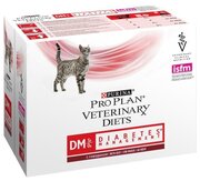 Влажный корм для кошек Pro Plan Veterinary Diets DM ST/OX DIABETES MANAGEMENT при диабете с говядиной 85 г х 10 шт.