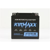 Мото аккумулятор KirMaxx KTZ7S (YTZ7S) стартерный для мотоцикла, квадроцикла, скутера AGM 12V 7 а/ч