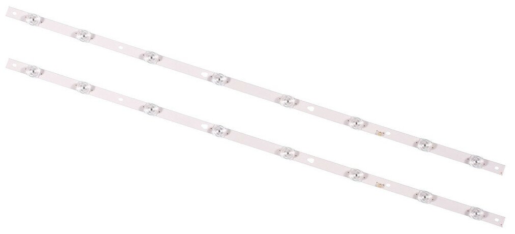 фото Подсветка RF-BS400011SE30-0801 A2 для телевизора Harper 40F6750TS, Yasin LED-40E5000 / 6V 8 led 3 pin (комплект 2 шт) 730mm