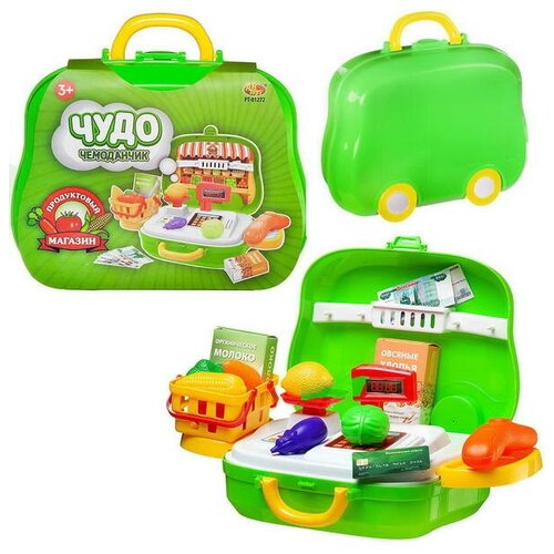 Игровой набор ABtoys Чудо-чемоданчик на колесиках. Продуктовый магазин подарочная корзина продуктовый запас