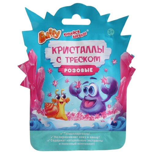 фото Baffy кристаллы с треском розовые, 10 мл
