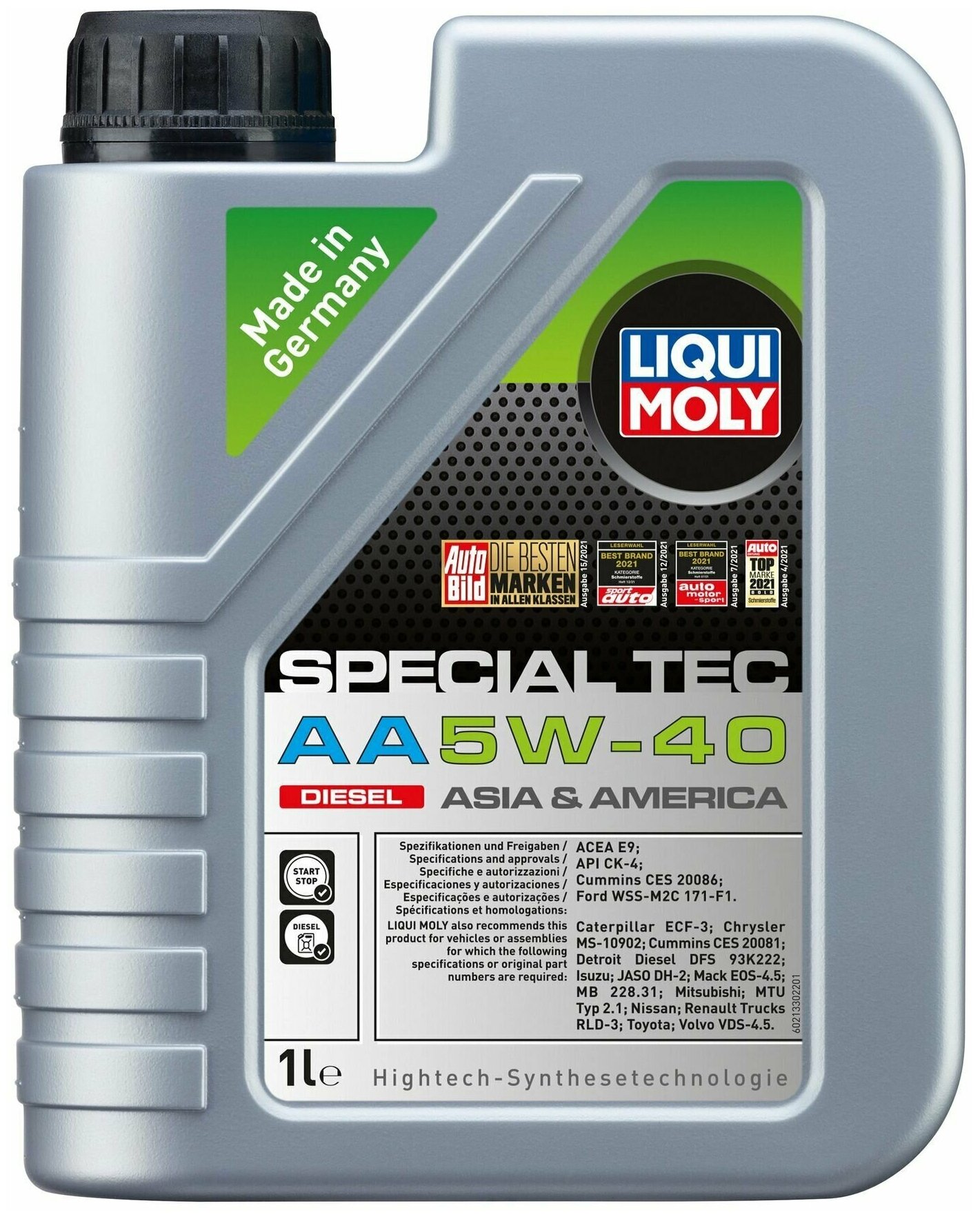 Масло моторное special tec aa diesel 5w-40 1l, liqui moly, 21330