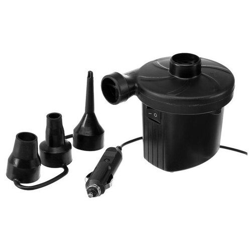 Насос электрический 12 В 75 Вт от прикуривателя 3 насадки 1875₽