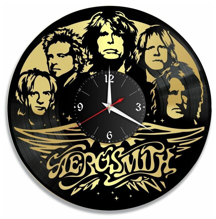 Часы из винила Redlaser "группа Aerosmith, Аэросмит, " VW-10079-1