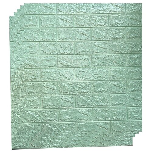 Панели самоклеющиеся (комплект 5 шт) для стен декоративные, 3D, мягкие 70х77 см, толщина 6 мм, RAMMAX