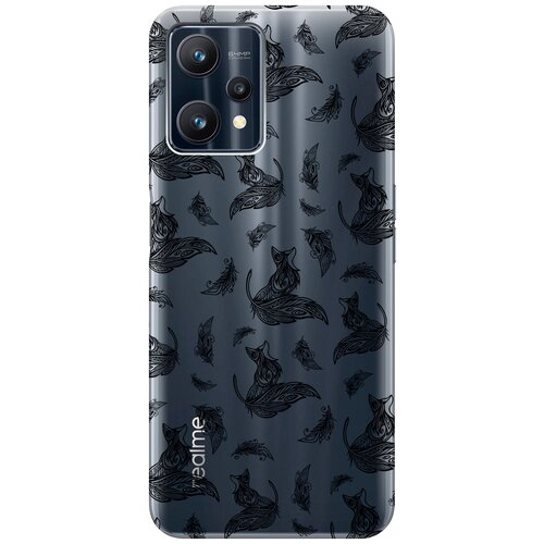 Силиконовый чехол с принтом Foxes and feathers для Realme 9 Pro / Рилми 9 Про силиконовый чехол с принтом foxes and feathers для realme 9 pro рилми 9 про