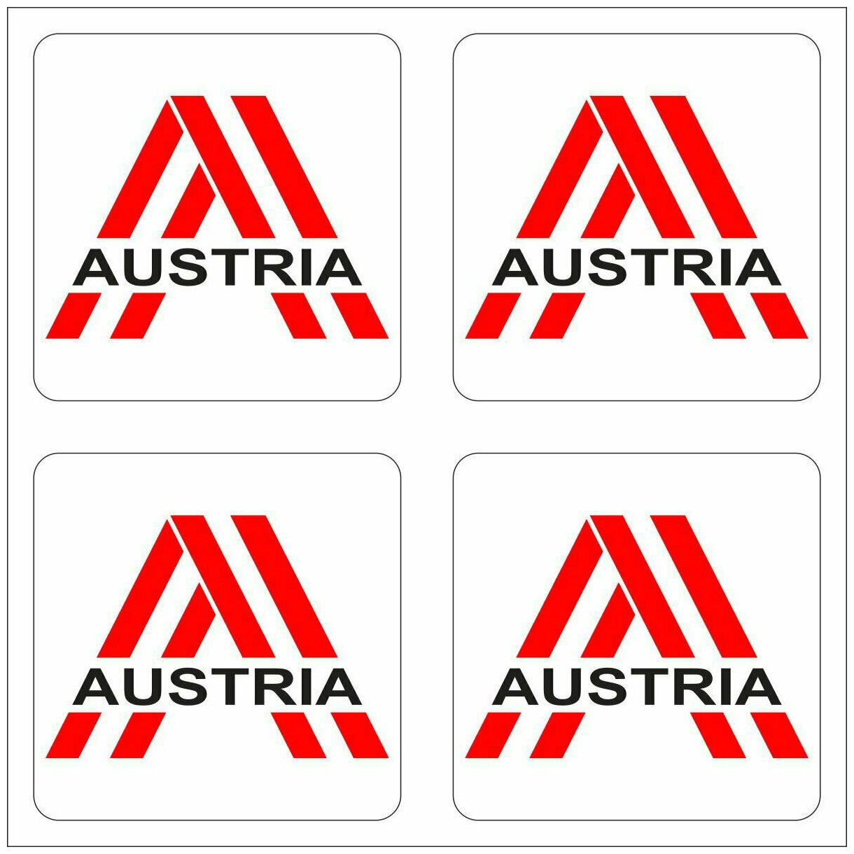 Наклейка виниловая путешественника "austria"