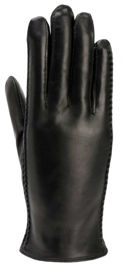Перчатки ELEGANZZA, демисезон/зима, натуральная кожа, подкладка, размер 8.5, черный