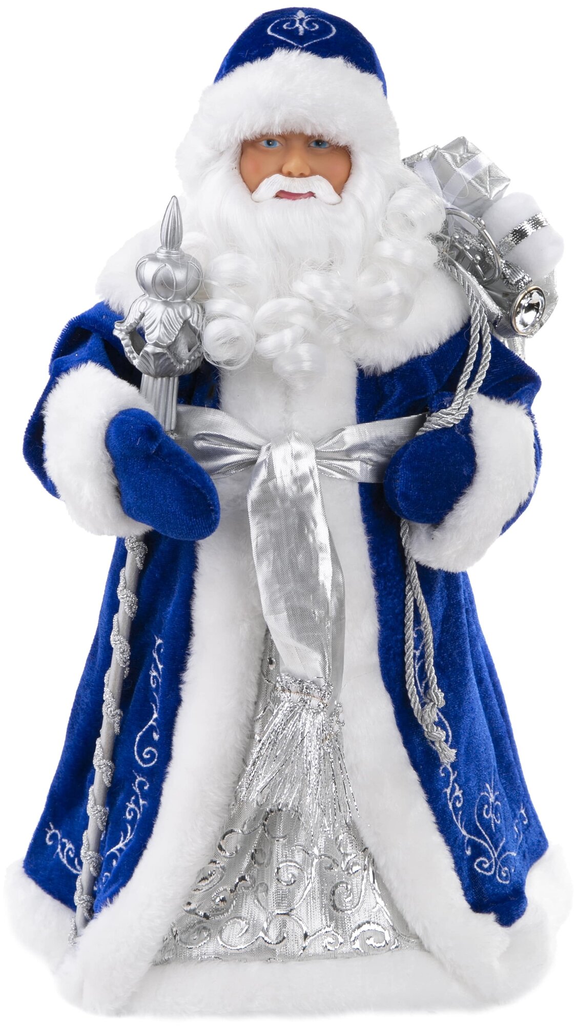 Фигурка Феникс Present Дед Мороз в синей шубке 88460 20.5x12.5x41.5 см