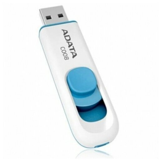 USB Flash Drive 32Gb - A-Data C008 Classic White-Blue AC008-32G-RWE