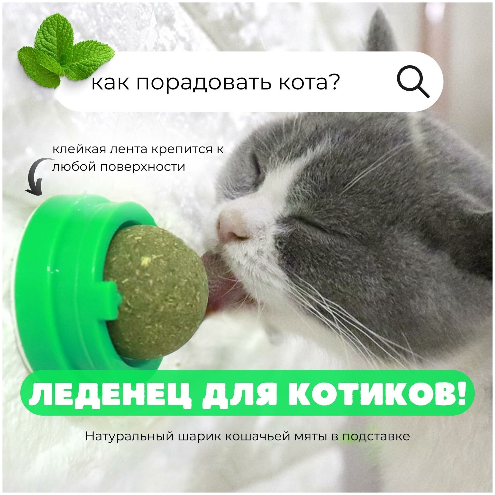 Кошачья мята шарик леденец