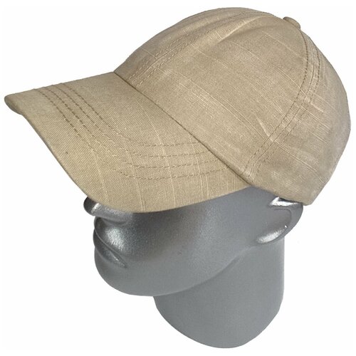 фото Бейсболка rextex, размер onesize, бежевый