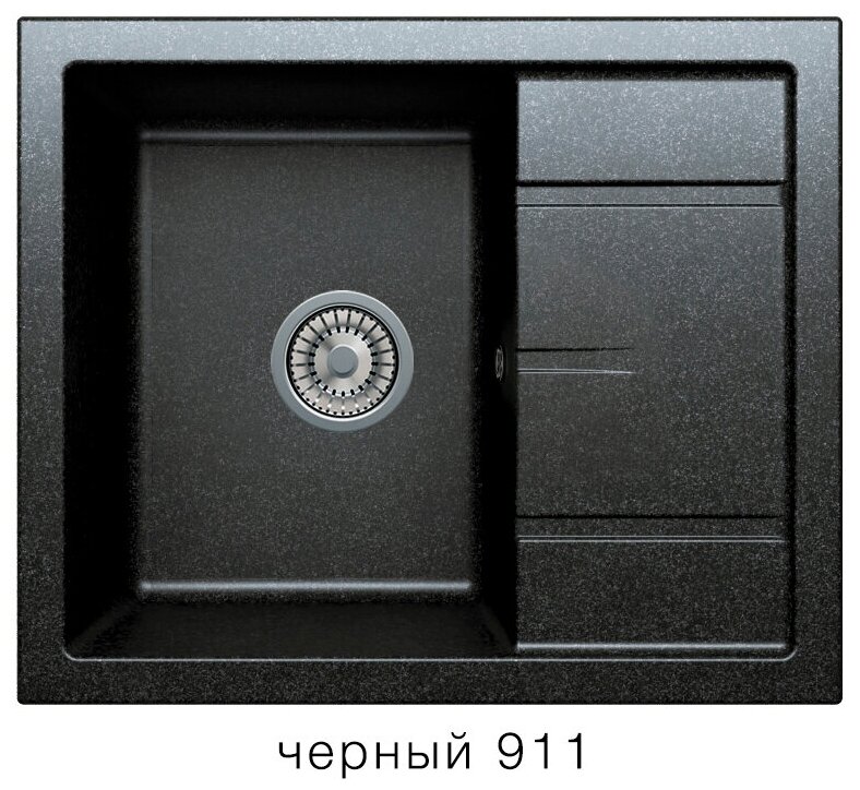 Мойка кухонная Tolero R 107 чёрный № 911 - фотография № 2