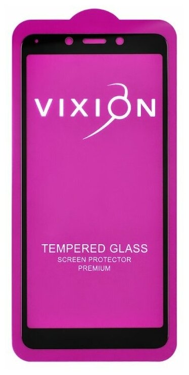 Защитное стекло 6D для Xiaomi Redmi 6/Redmi 6A (черный) (VIXION)