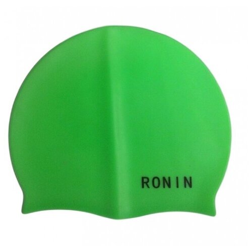 фото Шапочка для плавания силикон детская зеленый ronin