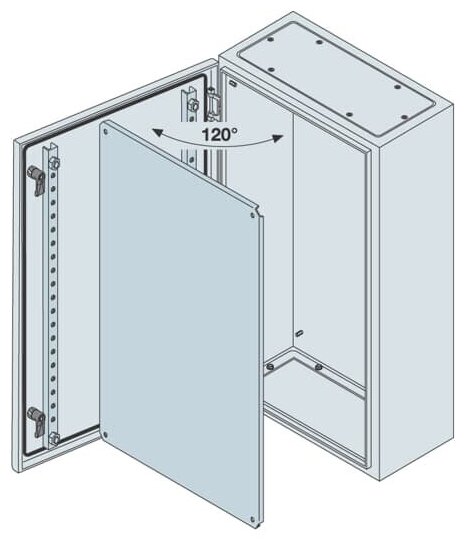 Корпус шкафа с монтажной платой 600x400x250mm (h*w*d) ABB, SRN6425K