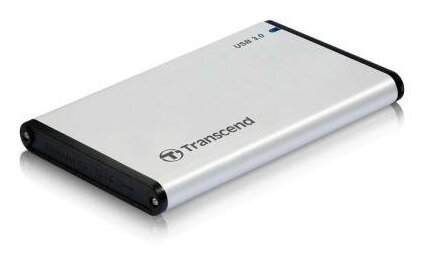 Внешний контейнер для HDD 2.5 SATA Transcend StoreJet 25S3 TS0GSJ25S3 USB3.0 серебристый