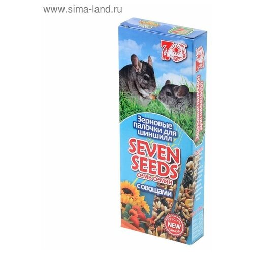 Палочки Seven Seeds special для шиншилл, овощи, 2 шт, 100 г корм для шиншилл seven seeds supermix 900 г