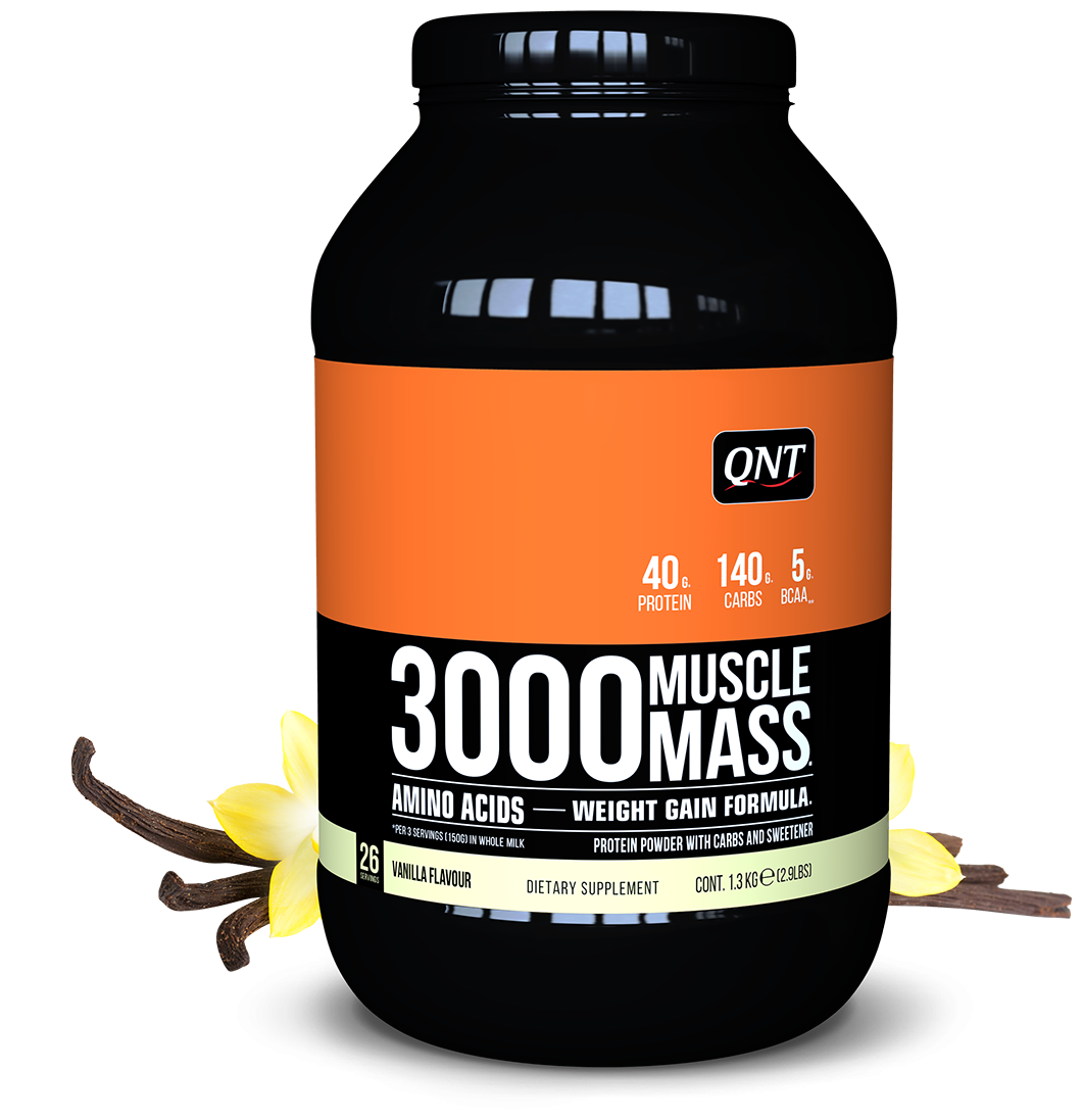 QNT 3000 Muscle Mass Vanilla Flavour 1.3 kg/  3000  , 1,3 , 