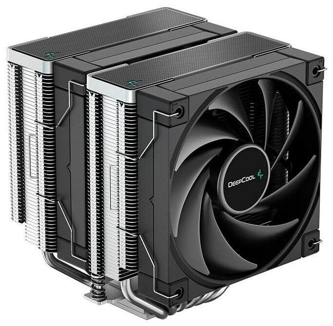 Кулер DeepCool AK620 (8шт/кор, TDP 260W, PWM, DUAL Fan 120mm, 6 тепл. трубок, черный) RET