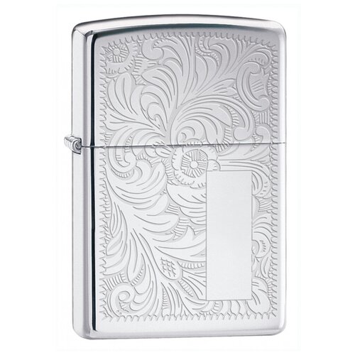 Зажигалка Zippo 352 бензиновая High Polish Chrome оригинальная бензиновая зажигалка zippo slim® venetian® 1652b с покрытием high polish brass