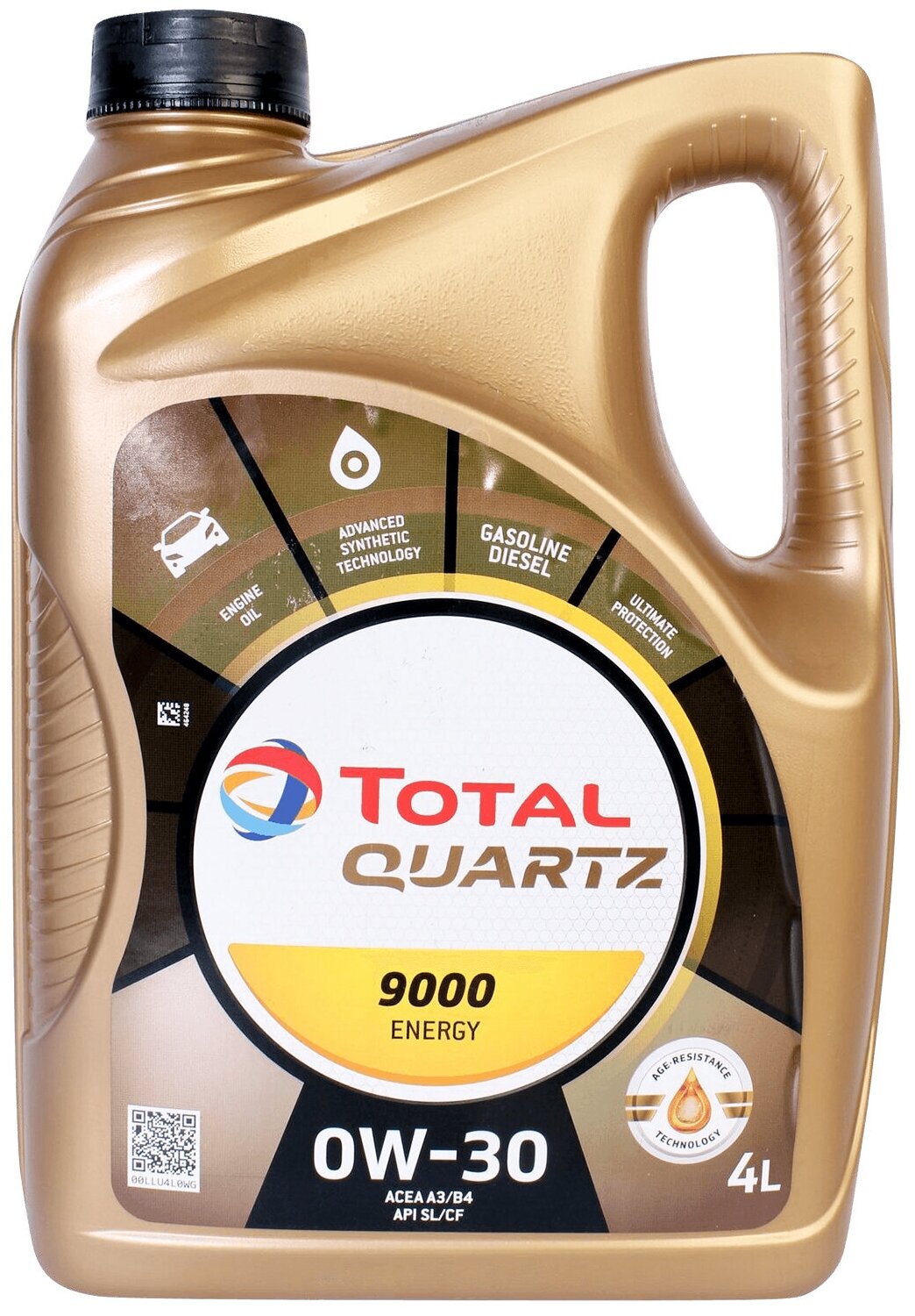 Синтетическое моторное масло TOTAL Quartz 9000 Energy 0W30