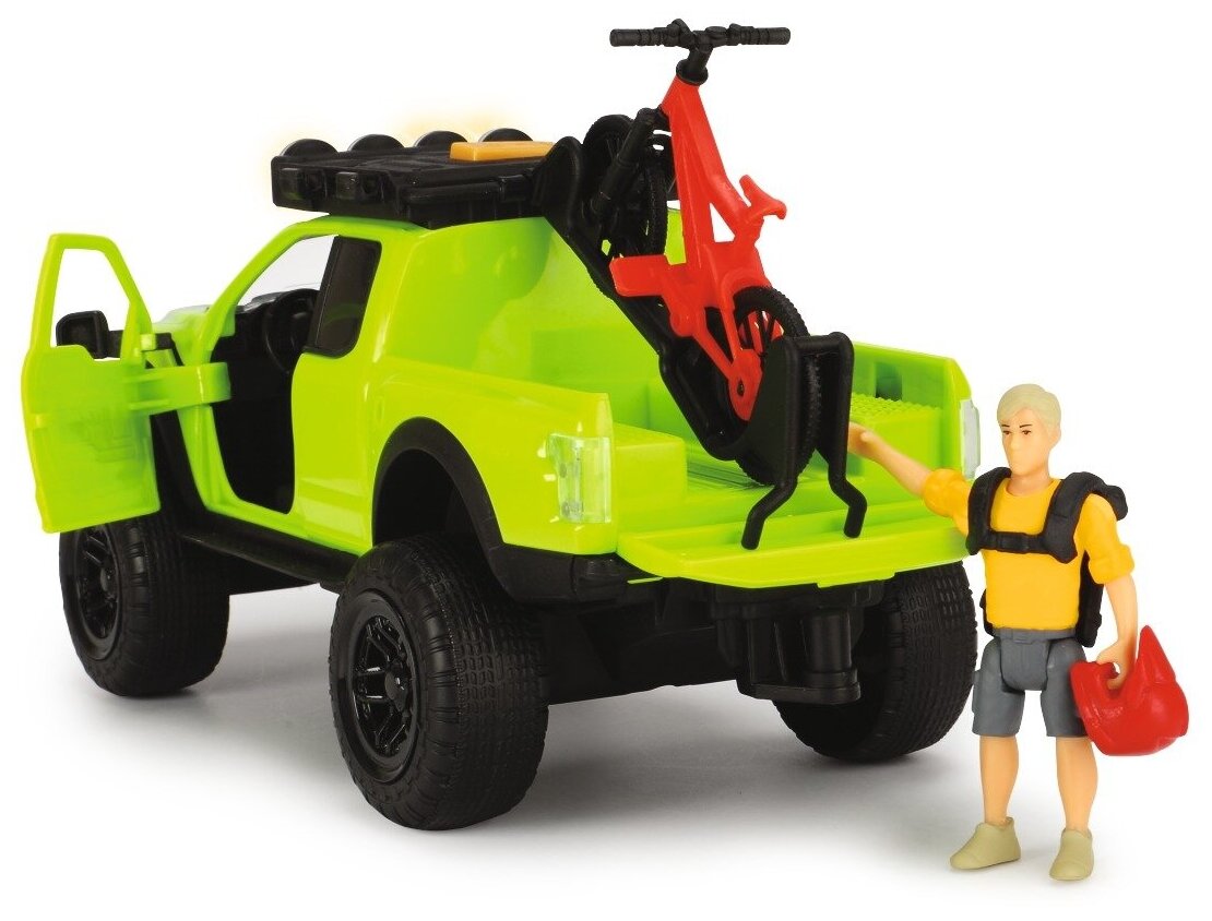 Игровой набор велосипедиста Dickie PlayLife Ford Raptor, 25 см, свет, звук 3835003