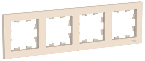 Рамка 4п Systeme Electric Рамка для розетки выключателя Systeme Electric Atlas Design AtlasDesign, 16 А