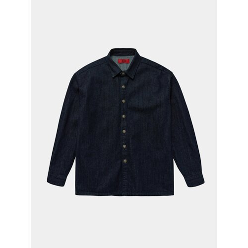 Куртка-рубашка 424 DENIM SHIRT, размер XXL, синий куртка рубашка 424 denim shirt размер xxl синий