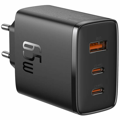 Сетевое зарядное устройство Baseus Cube Pro USB-C*2+A, 65W (черный) (P10152301113-00)