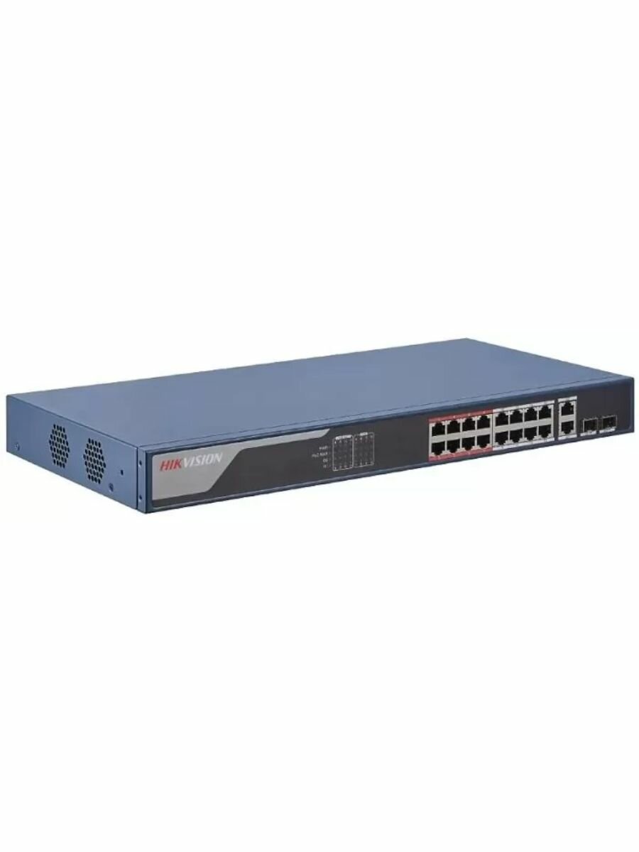 Коммутатор неуправляемый TRASSIR с 24 PoE портами (24*10/100 Mbps PoE Ports, 1Combo * 10/100/1000, 1* 10/100/1000 RJ45) - фото №1