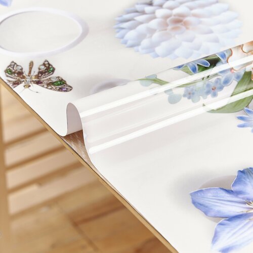 Гибкое стекло на стол 70х110 см 0,8 мм