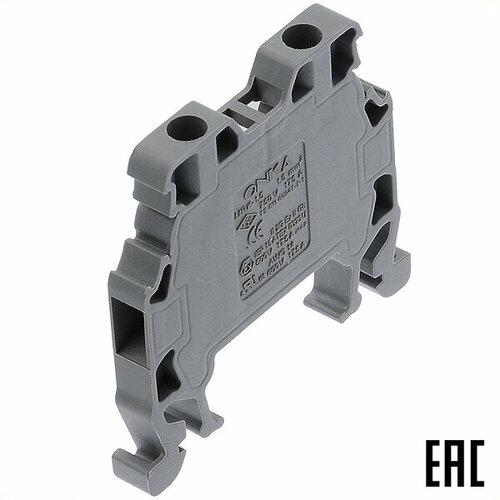 Клемма MRK 1,5 винтовая 1010002/1002 серая 1,5мм2 17,5А 750В ширина 5,1мм ONKA (12 шт. в комплекте)