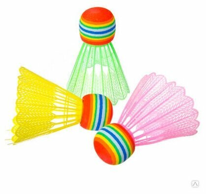 Набор воланов 3 ШТ цветные