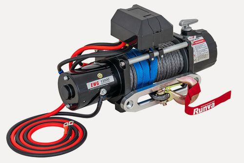 Изображение товара Лебёдка автомобильная электрическая 12V Magnum 12000 lbs 5443 кг (синтетический трос) арт. EWD12000FSR