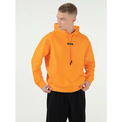 фото Худи streetbeat hoodie patch rubber logo, размер xl, , оранжевый