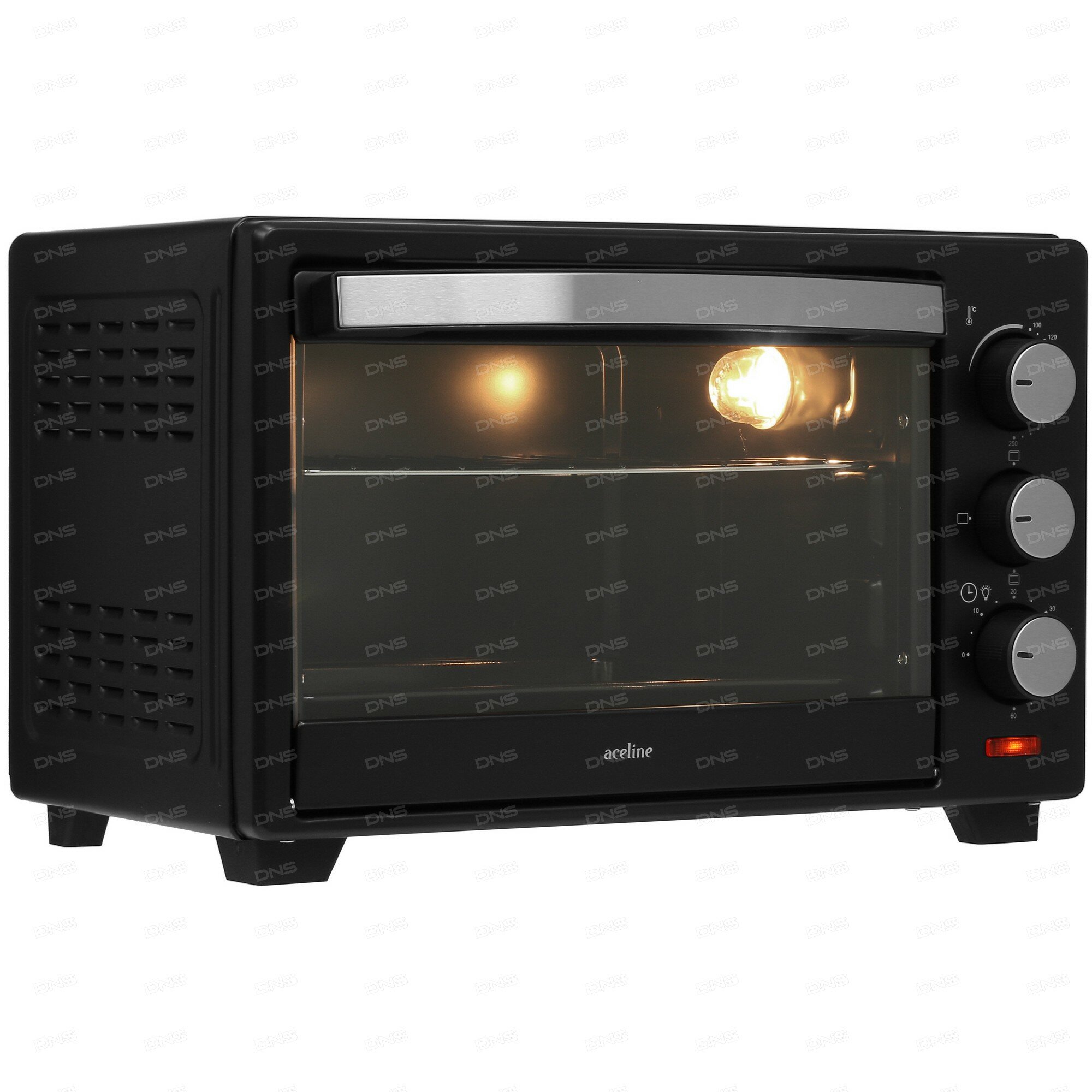 Мини-печь Aceline "VN-2000", 20л, механическое управление, черная — фото 1