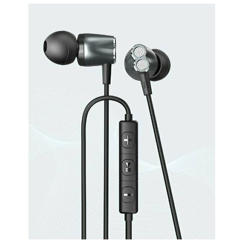 Наушники вакуумные с микрофоном Ipipoo iP-7 черные 70500₽